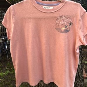 We the Free knit tee with embroidery